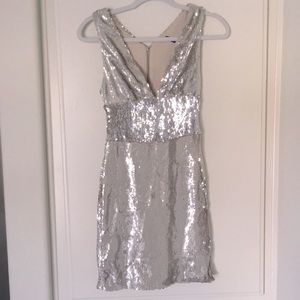 NWOT | Silver sequin dress by Zara